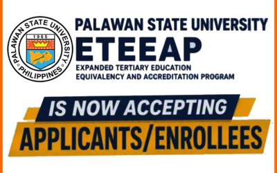 ADVISORY: Palawan State University ETEEAP Admissions for SY 2026-2027